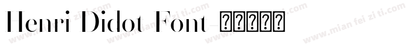 Henri Didot Font字体转换